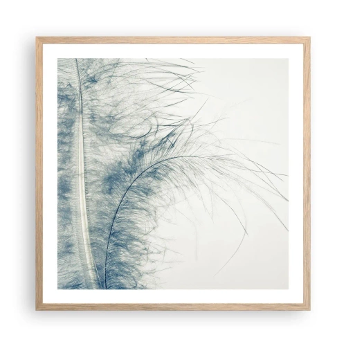 Plagát v ráme zo svetlého duba - Šepot prírody - 60x60 cm