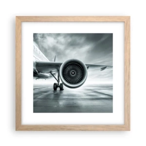 Plagát v ráme zo svetlého duba - Toto je sila! - 30x30 cm