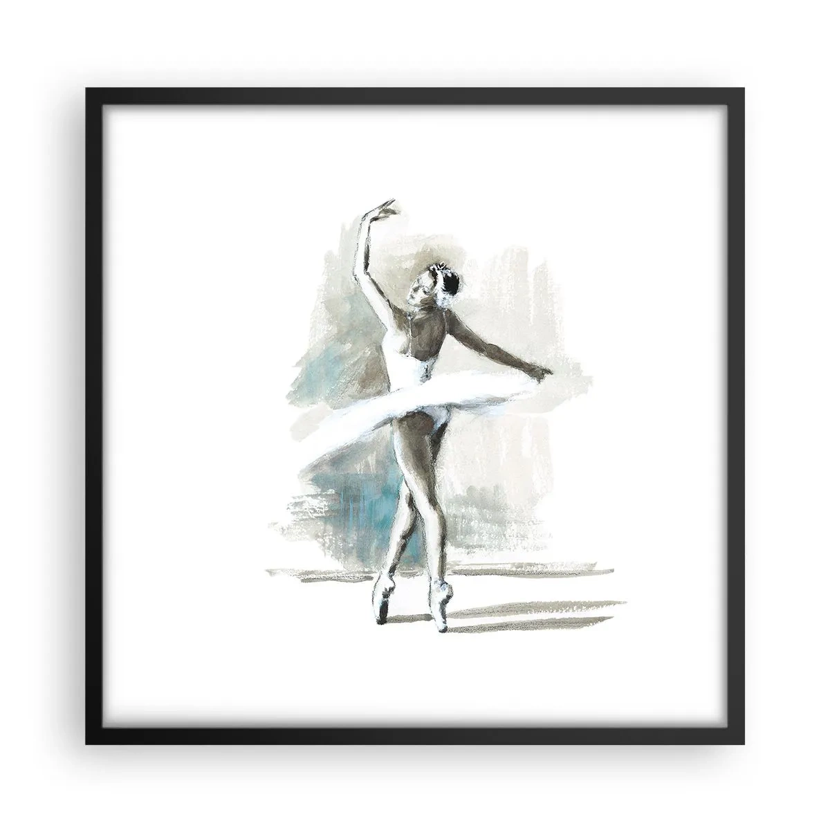 Plagát v čiernom ráme - Zakliata do labute - 50x50 cm