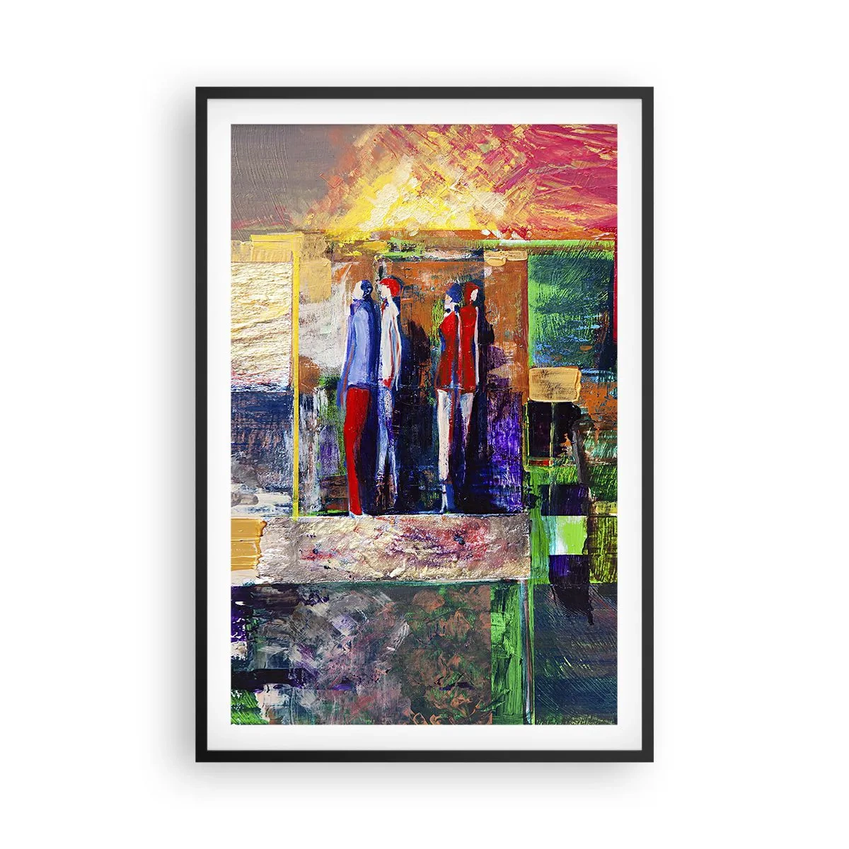 Plagát v čiernom ráme - Vzťahy a emócie - 61x91 cm