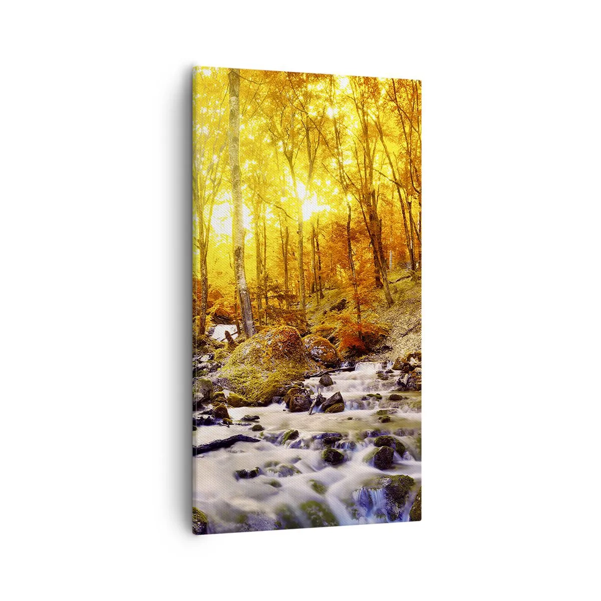 Obraz na plátne - Kamene zasadené do zlata a platiny - 55x100 cm