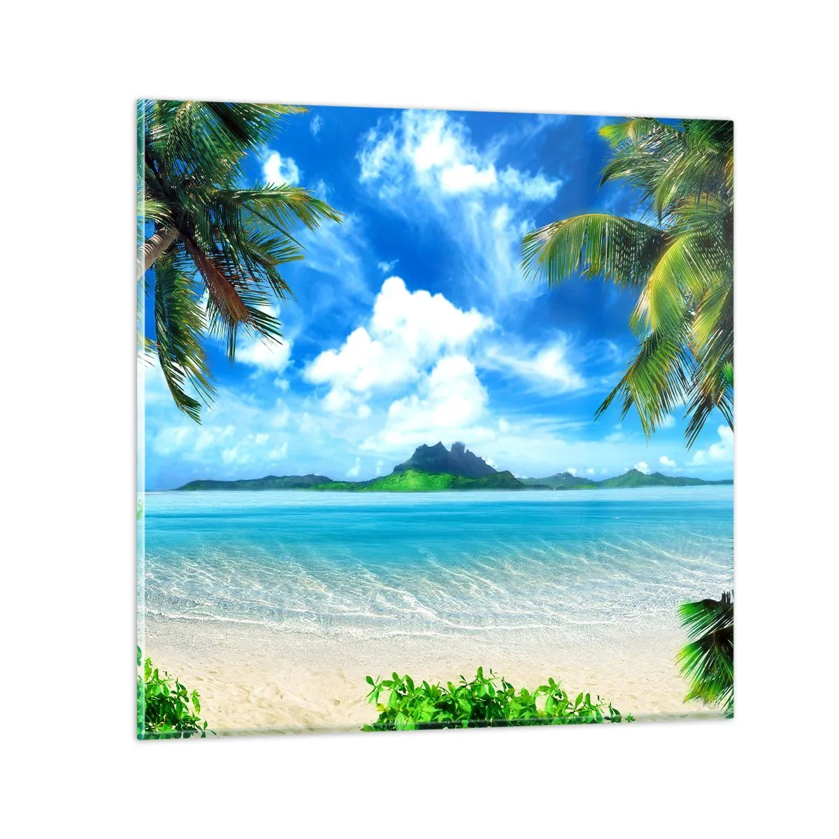 Obraz na skle - Lazúr trópov - 70x70 cm
