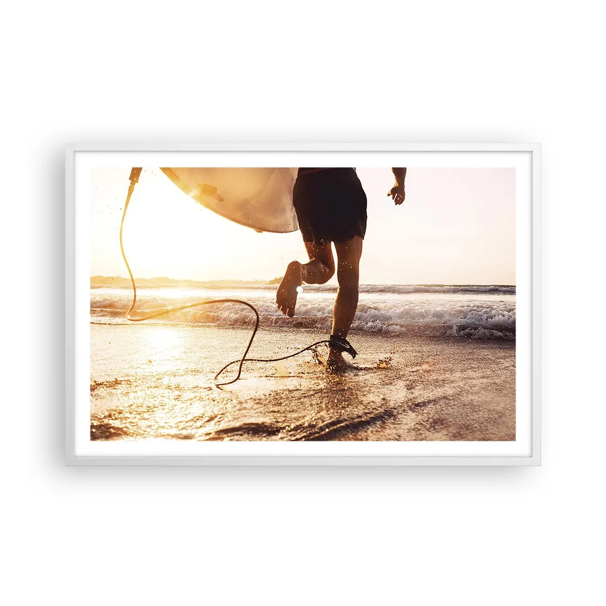 Plagát v bielom ráme - V ústrety vlne - 91x61 cm