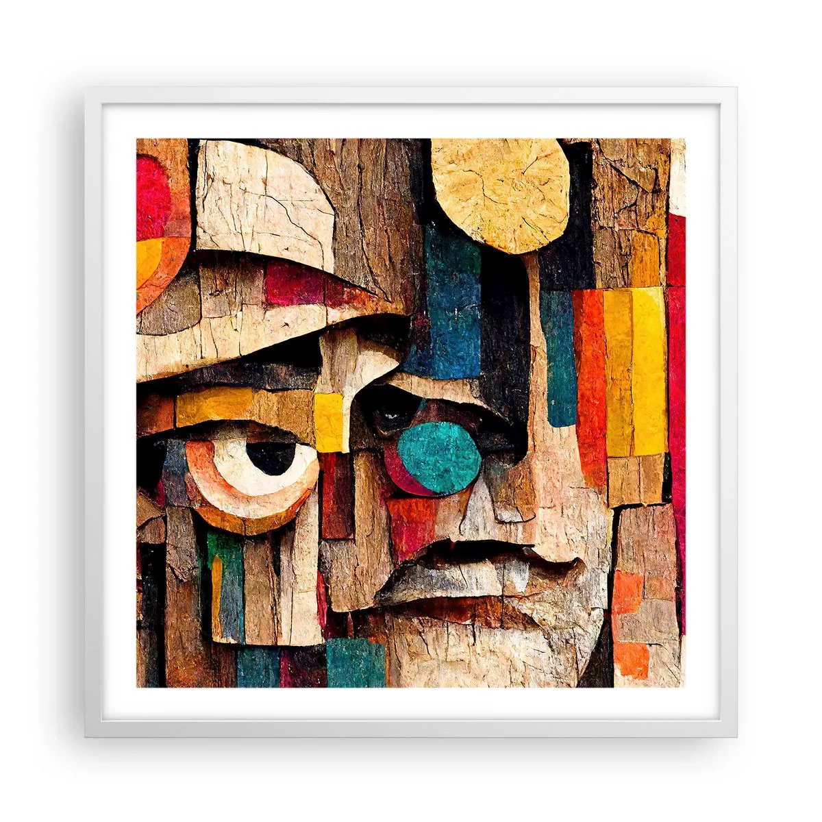 Plagát v bielom ráme - Vidím ťa… - 60x60 cm