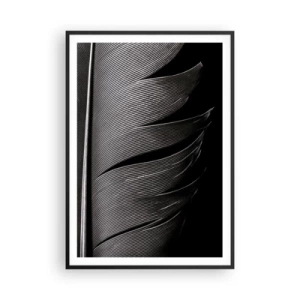 Plagát v čiernom ráme - Perie – nádherná konštrukcia - 70x100 cm