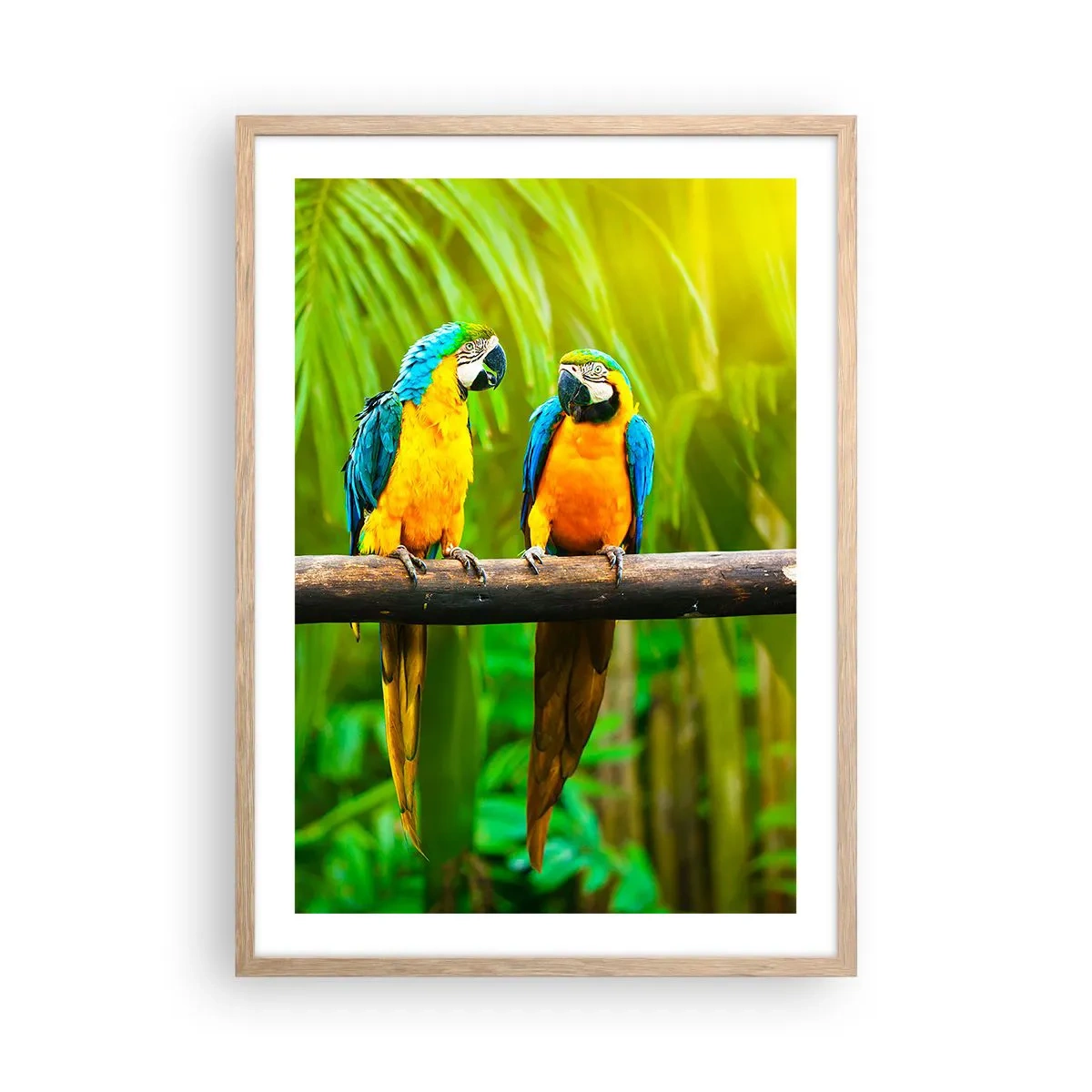 Plagát v ráme zo svetlého duba - Počula si, že ona…? - 50x70 cm