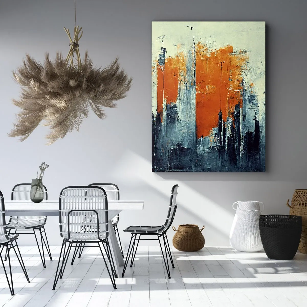 Obraz na plátne - Moderná krajina - 50x70 cm