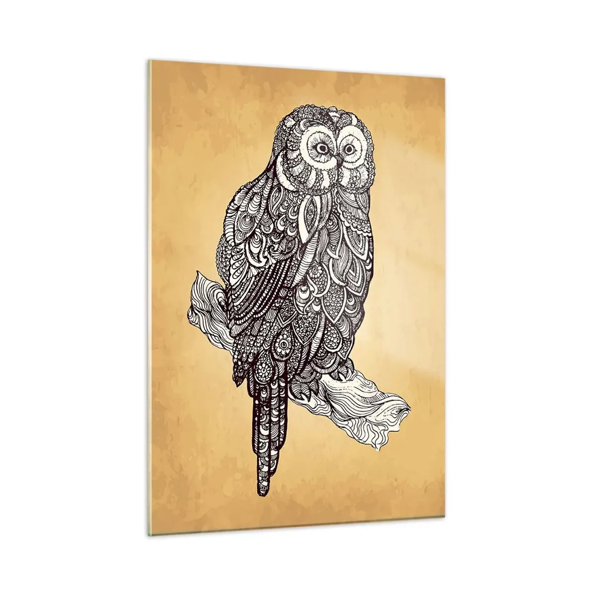 Obraz na skle - Majstrovské ornamenty múdrosti - 50x70 cm