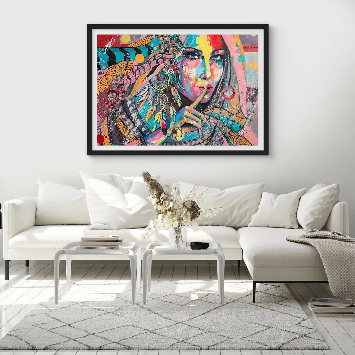 Plagát v čiernom ráme - Mlč, než pochopíš - 40x30 cm