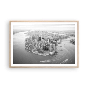 Plagát v ráme zo svetlého duba - Ako nemilovať? - 91x61 cm