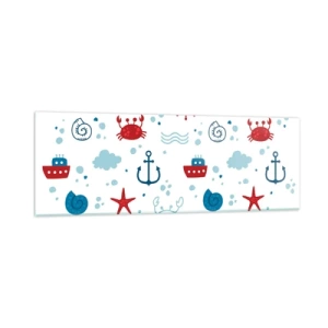 Obraz na skle - Morská rozprávka - 90x30 cm