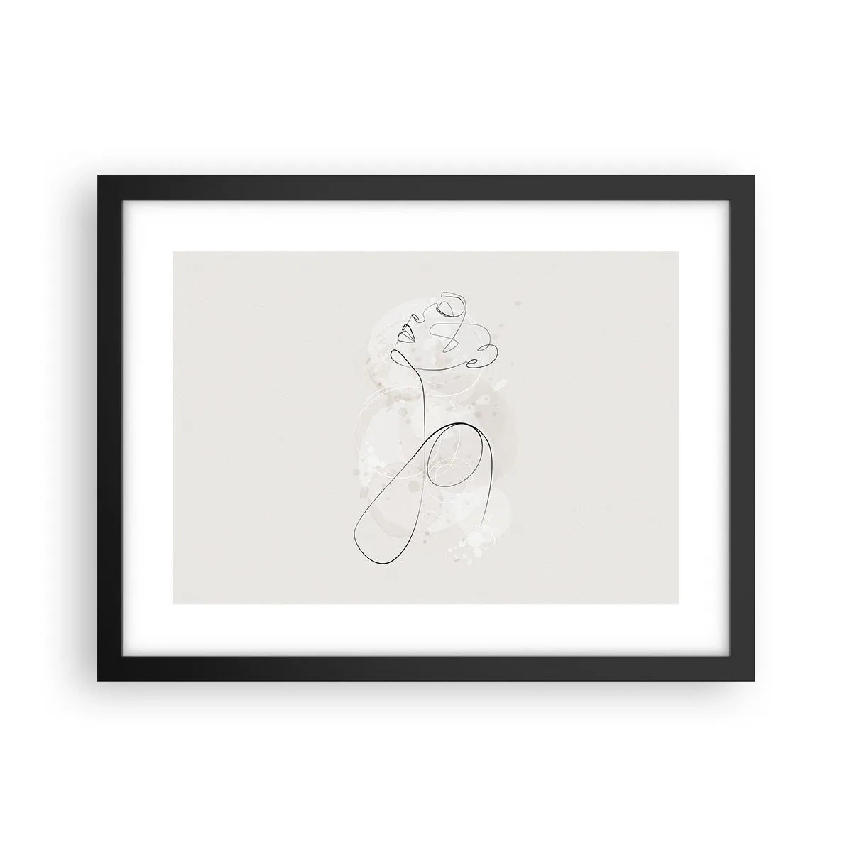 Plagát v čiernom ráme - Špirála krásy - 40x30 cm