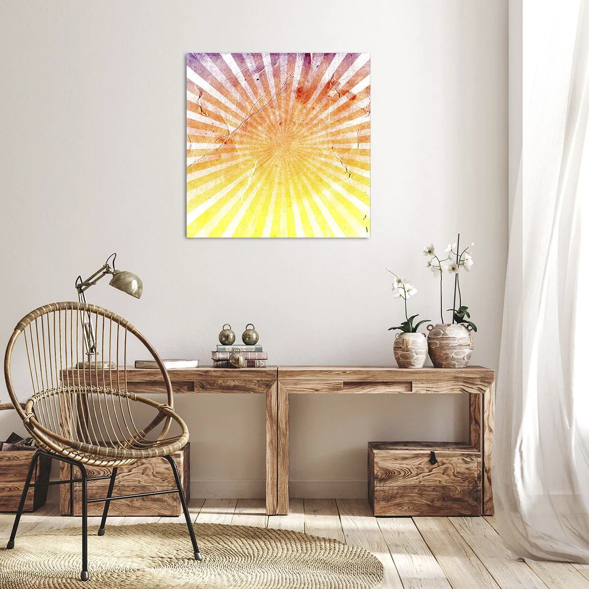 Obraz na plátne - Východy a západy - 60x60 cm
