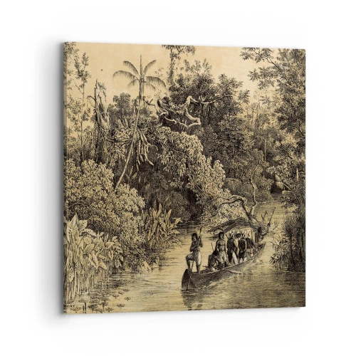 Obraz na plátne - Výlet k zdroju - 70x70 cm