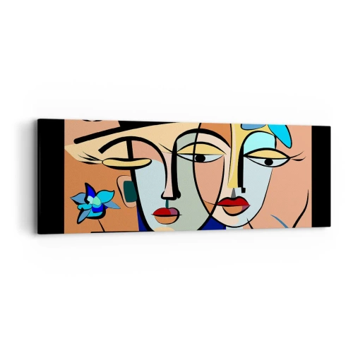 Obraz na plátne - Picassovo randez vous - 90x30 cm
