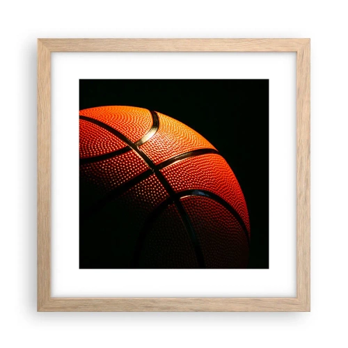 Plagát v ráme zo svetlého duba - Krásna ako planéta - 30x30 cm