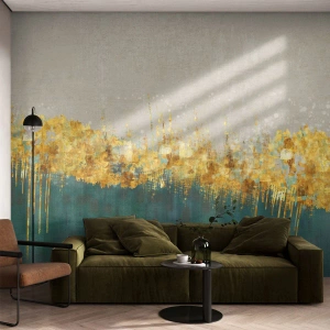 Fototapeta Premium Sand - Zlatá hranica - Art Deco, Kus, Pastel - 100x70 cm