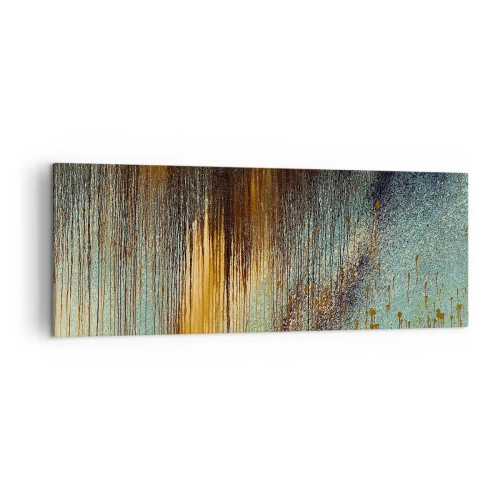 Obraz na plátne - Nenáhodná farebná kompozícia - 140x50 cm
