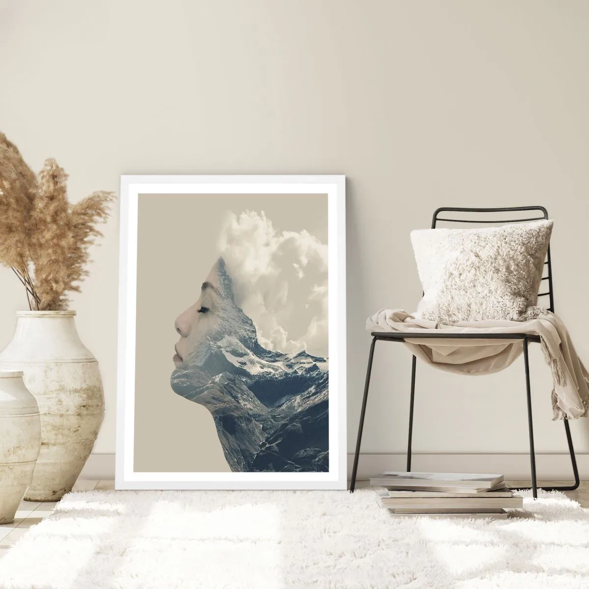 Plagát v bielom ráme - Krása živlov - 70x100 cm