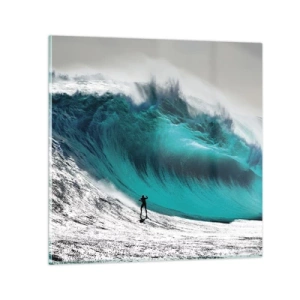 Obraz na skle - Výzva prijatá - 60x60 cm