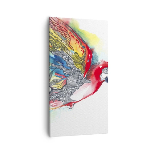 Obraz na plátne - Ži farebne - 55x100 cm