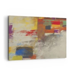 Obraz na plátne - Geometria farieb - 100x70 cm