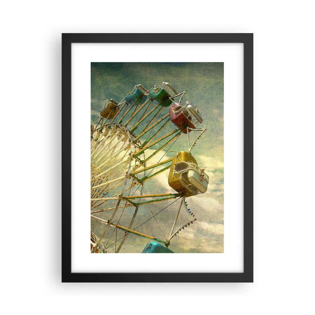 Plagát v čiernom ráme - Bude, bude zábava… - 30x40 cm