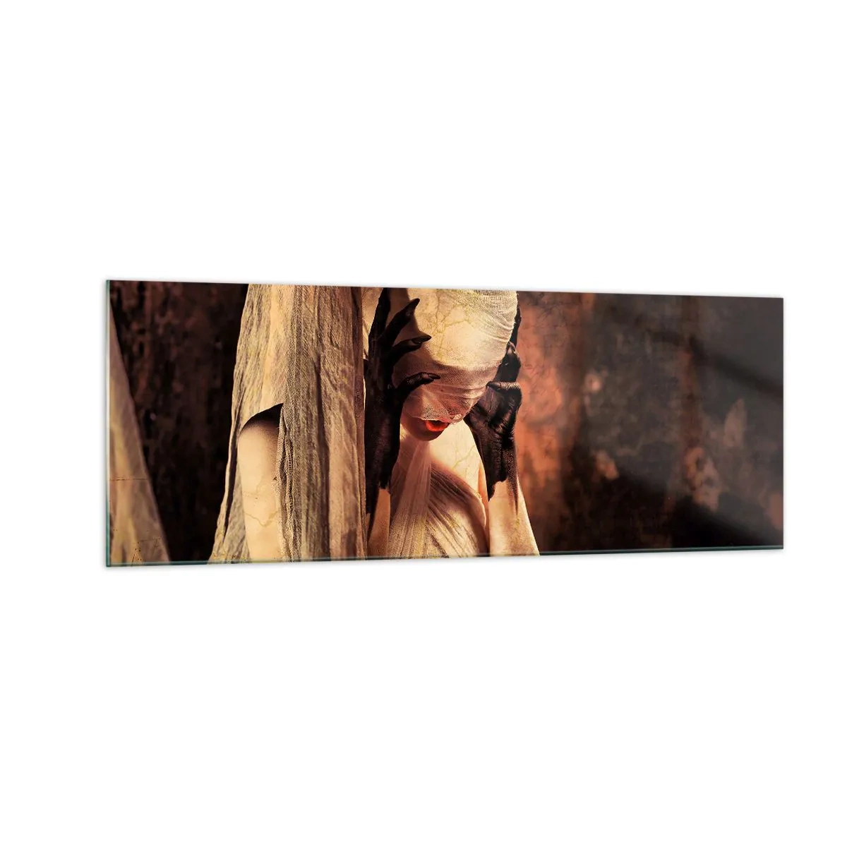 Obraz na skle - Medzi dobrom a zlom - 140x50 cm