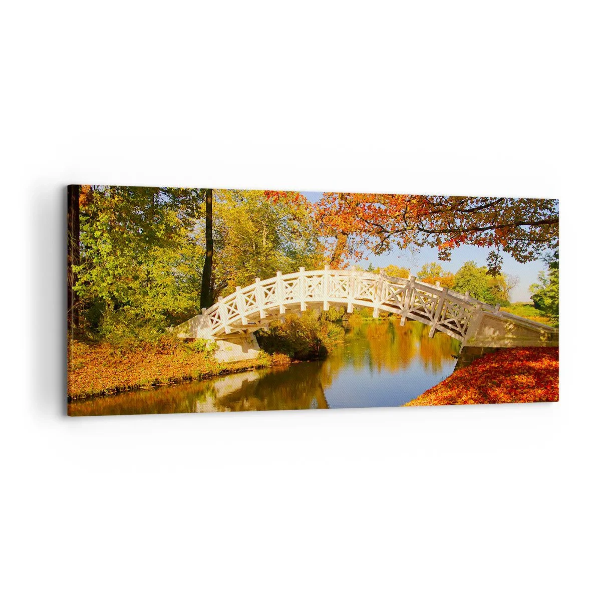 Obraz na plátne - Na bielom mostíku vzdychov - 120x50 cm