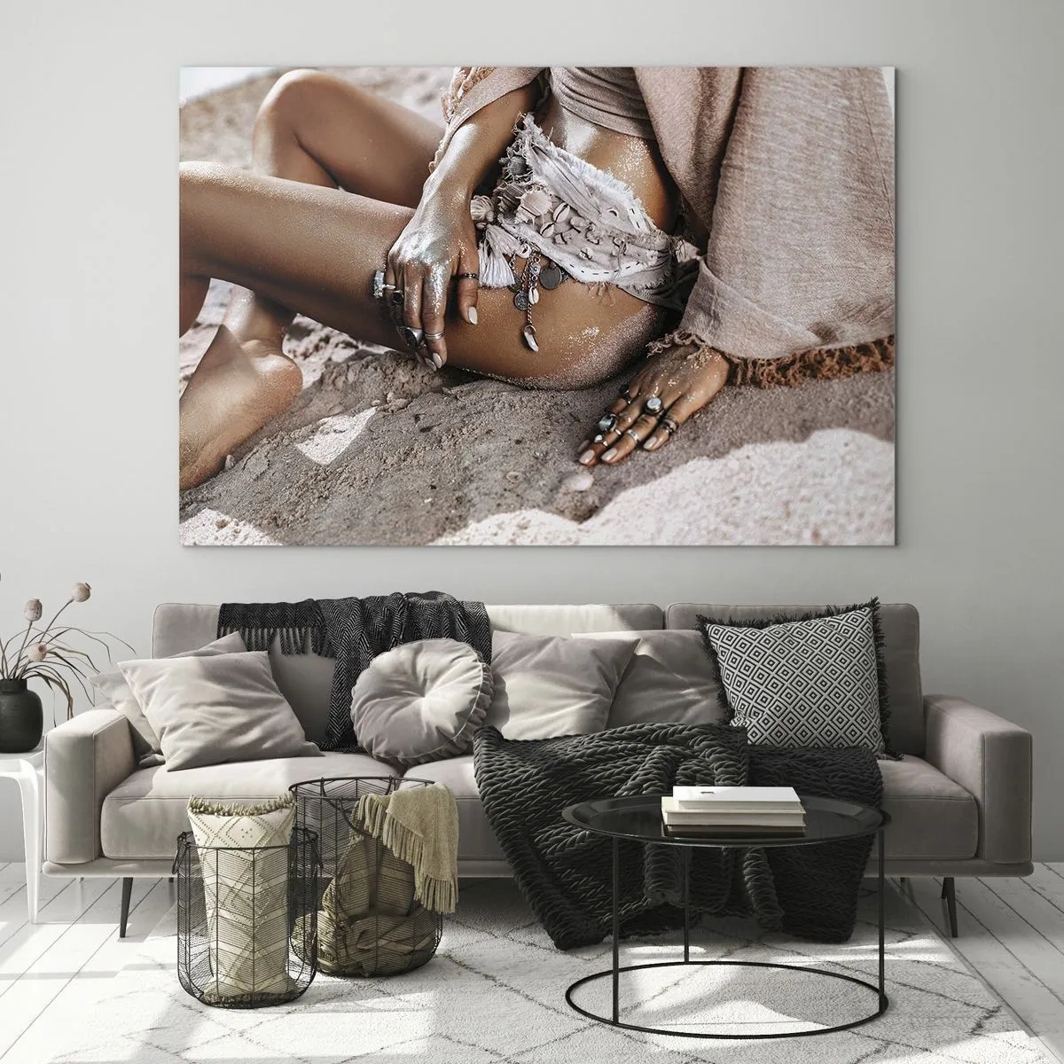 Obraz na skle - Vyplavená na breh? - 100x70 cm