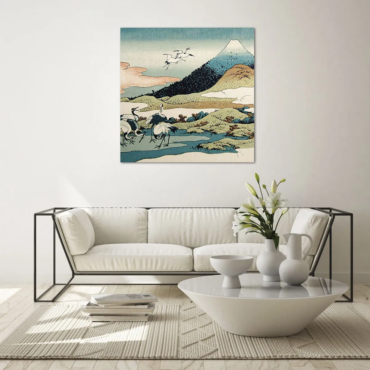 Obraz na skle - V japonskom duchu - 60x60 cm