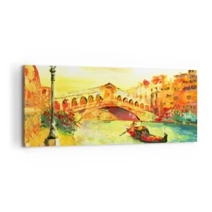 Obraz na plátne - Púť zamilovaných - 100x40 cm