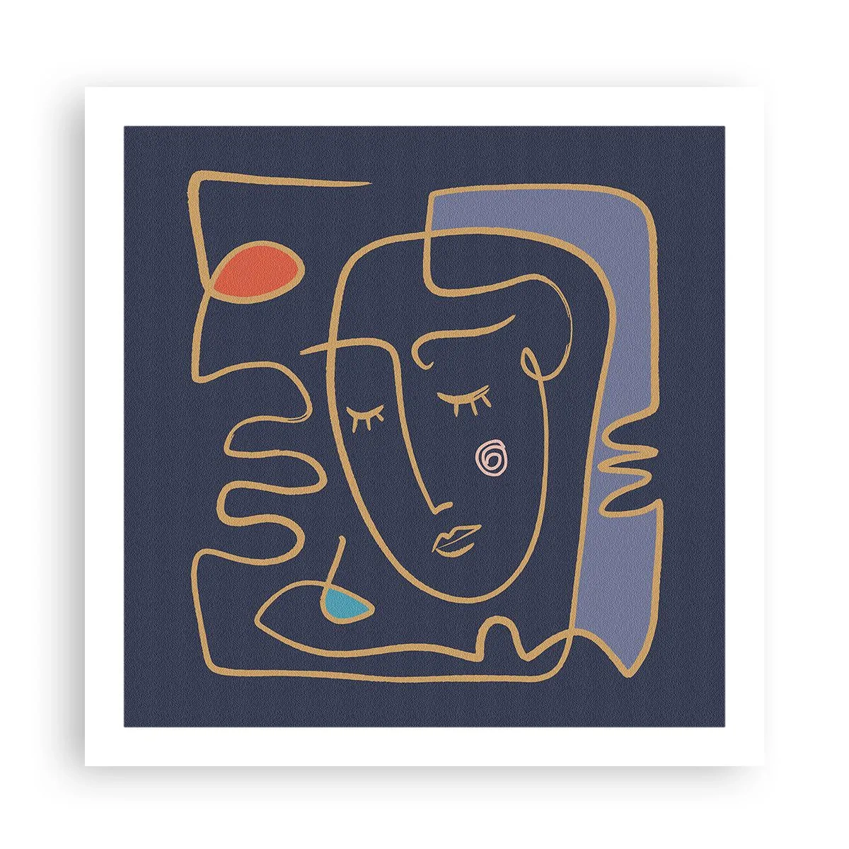 Plagát - V zádumčivosti - 60x60 cm