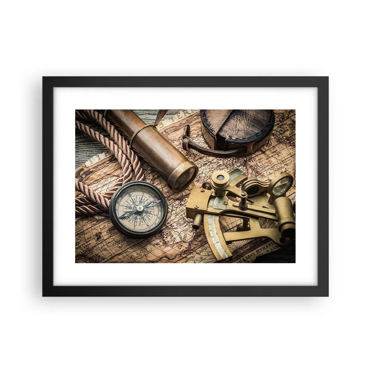 Plagát v čiernom ráme - Urči smer - 40x30 cm