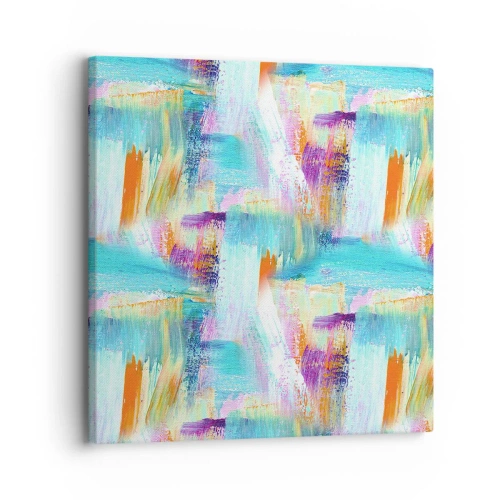Obraz na plátne - Veselé striedavé cákance - 30x30 cm