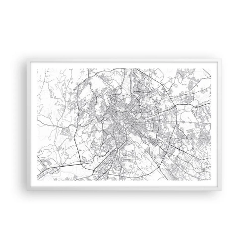 Plagát v bielom ráme - Rímsky kruh - 91x61 cm