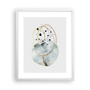 Plagát v bielom ráme - V objatí priestoru - 40x50 cm