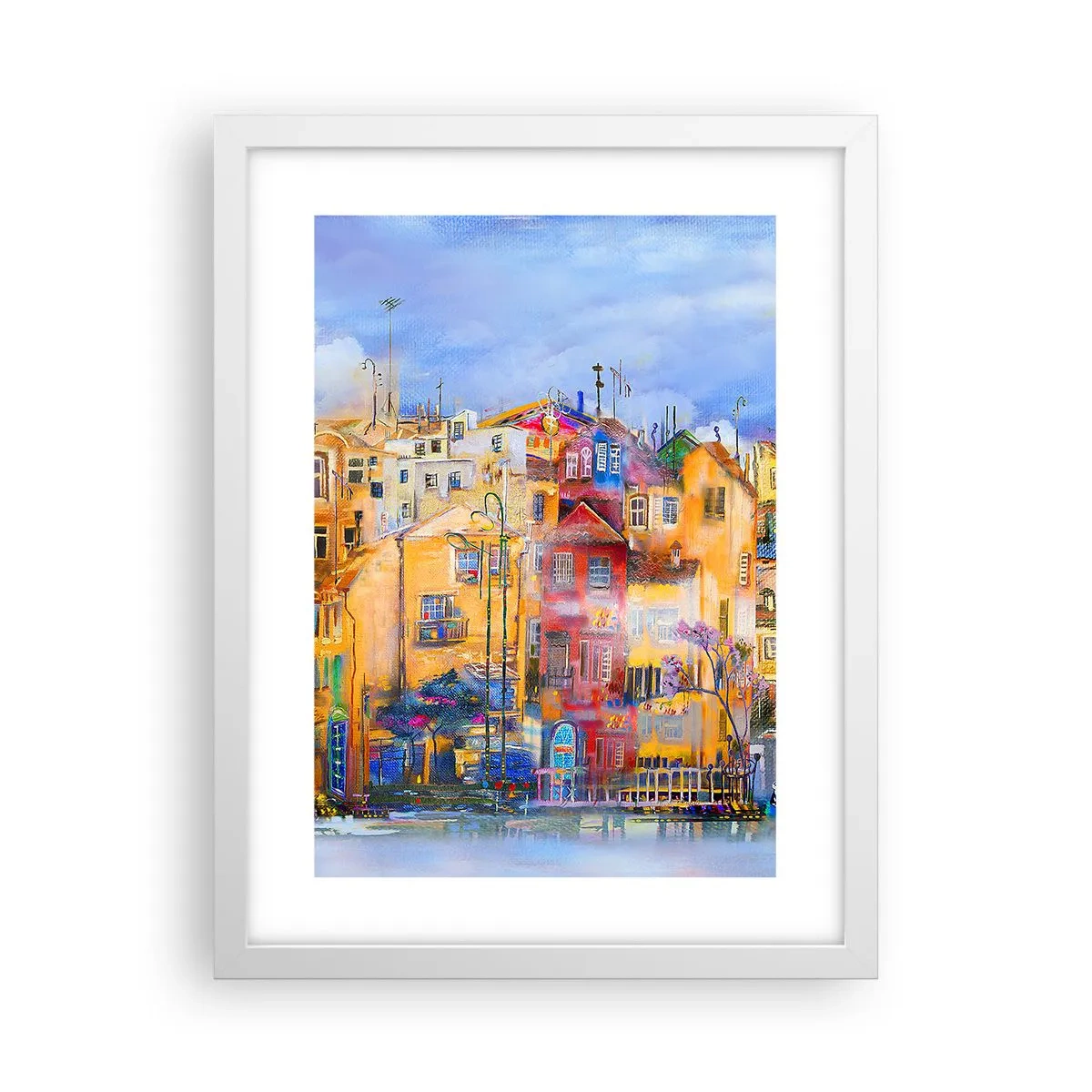 Plagát v bielom ráme - Sme spolu - 30x40 cm