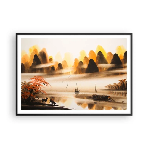 Plagát v čiernom ráme - Ďalej ako na Ďalekom východe - 100x70 cm