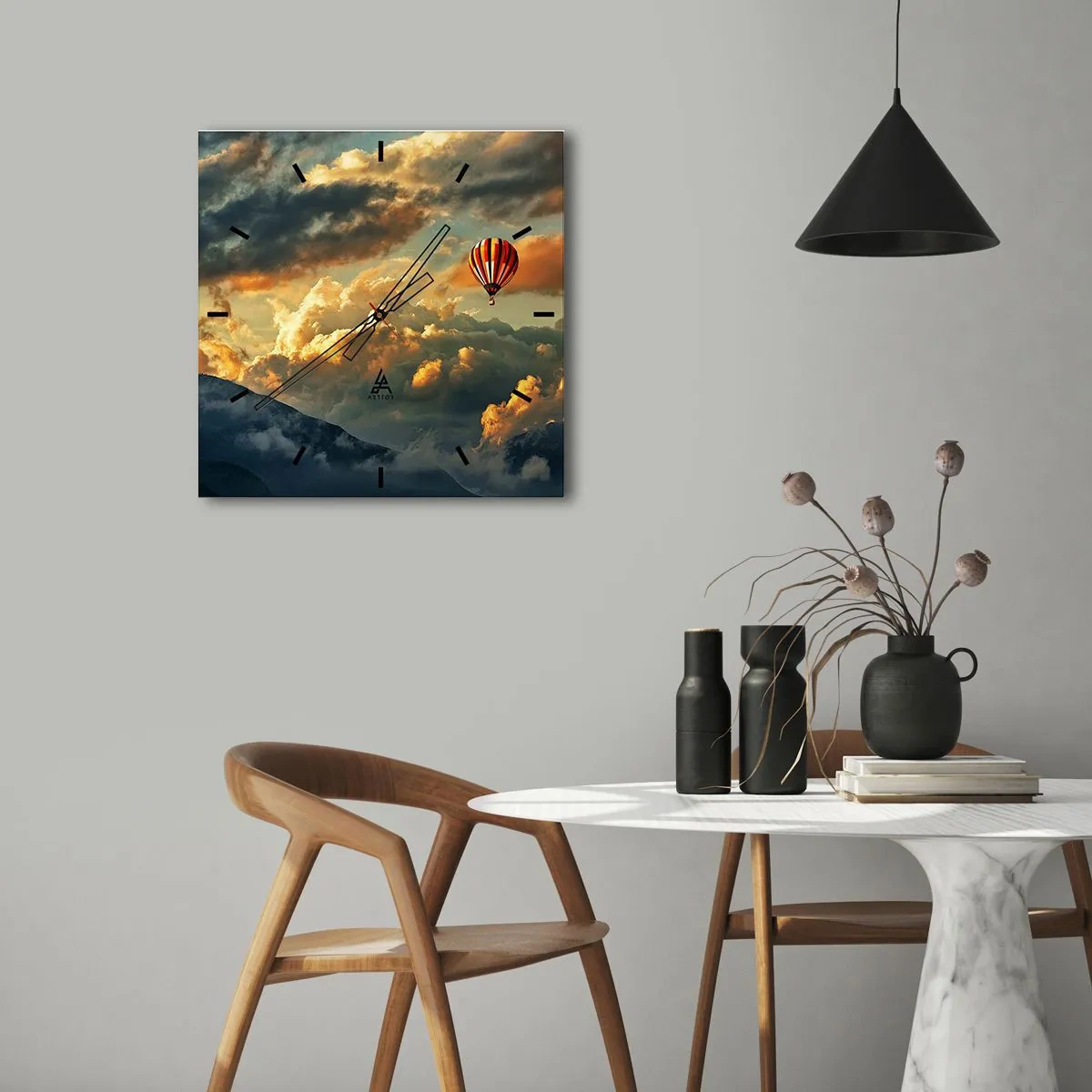 Nástenné hodiny - Letím, lebo chcem - 30x30 cm