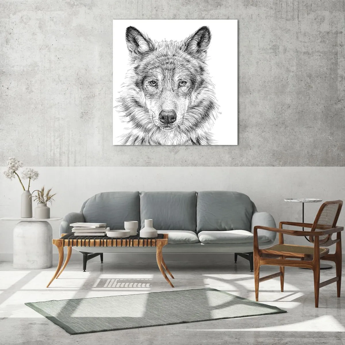 Obraz na skle - Rodený vodca - 50x50 cm