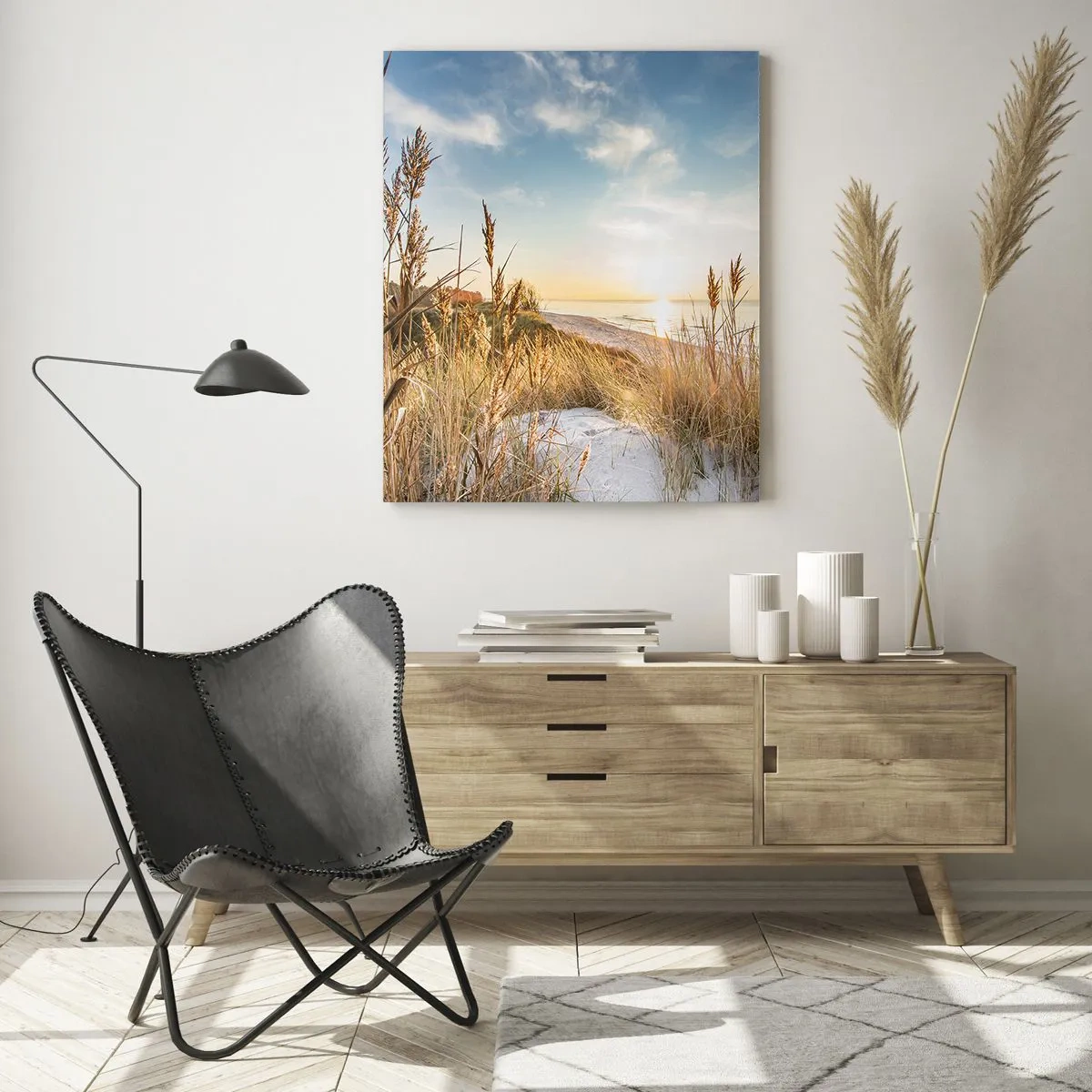 Obraz na skle - Severná pláž - 50x70 cm