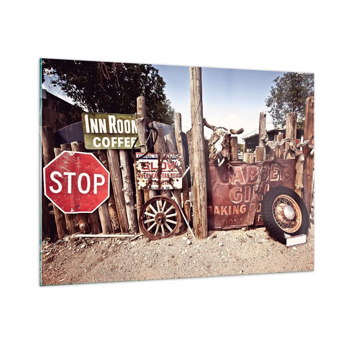 Obraz na skle - A čas sa zastavil - 100x70 cm