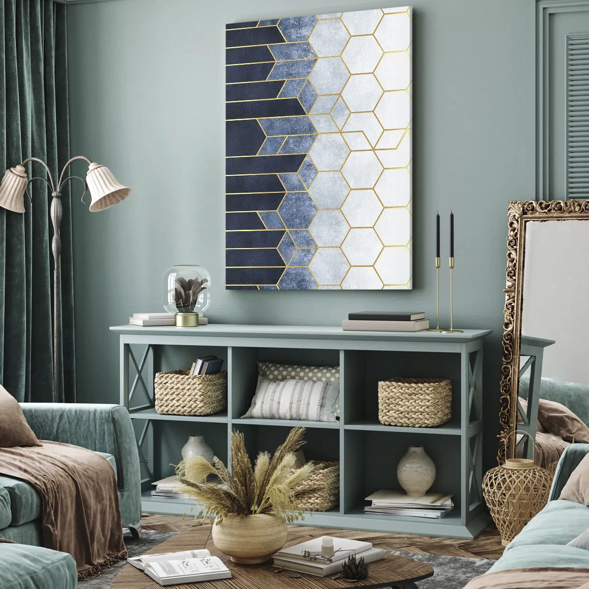 Obraz na plátne - Kompozícia v synkopickom rytme - 65x120 cm