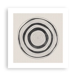 Plagát - Dôležité je to, čo je uprostred - 40x40 cm