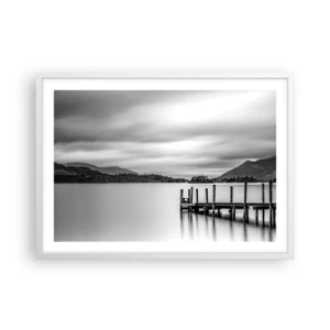 Plagát v bielom ráme - Jemnosť a sila - 70x50 cm