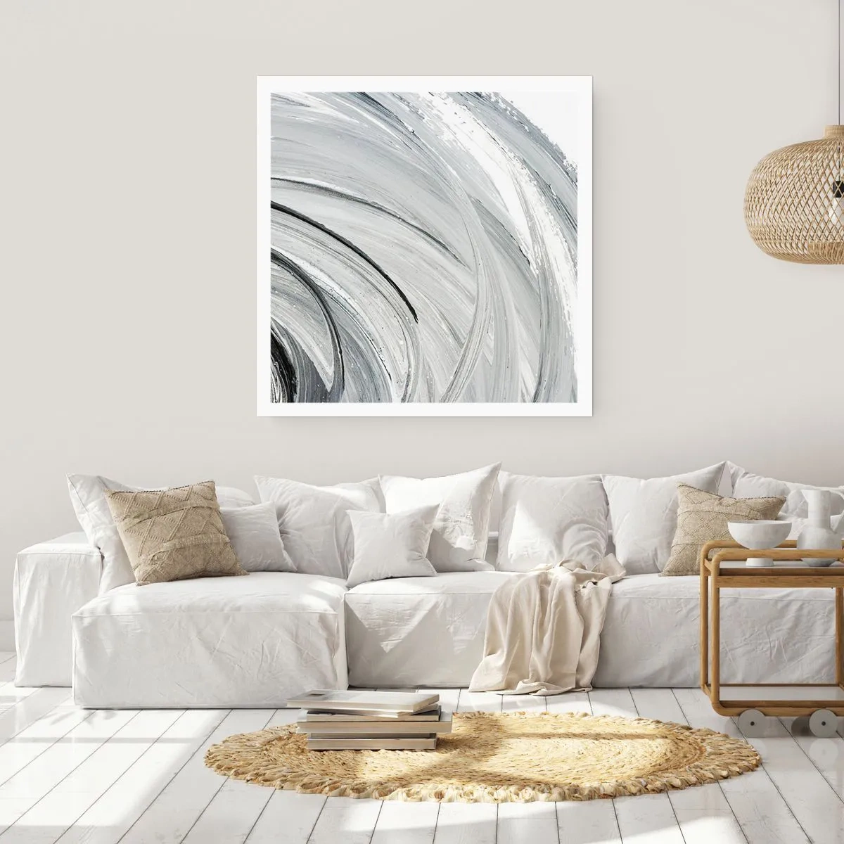 Plagát - Orbitálna kompozícia - 40x40 cm