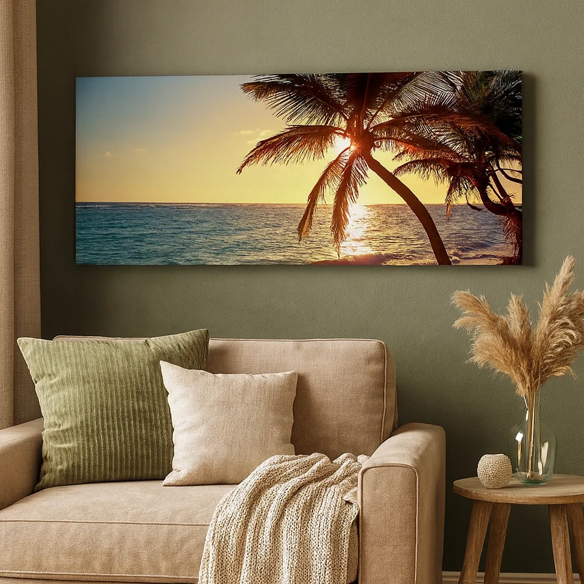 Obraz na plátne - Leto pod palmami - 30x30 cm