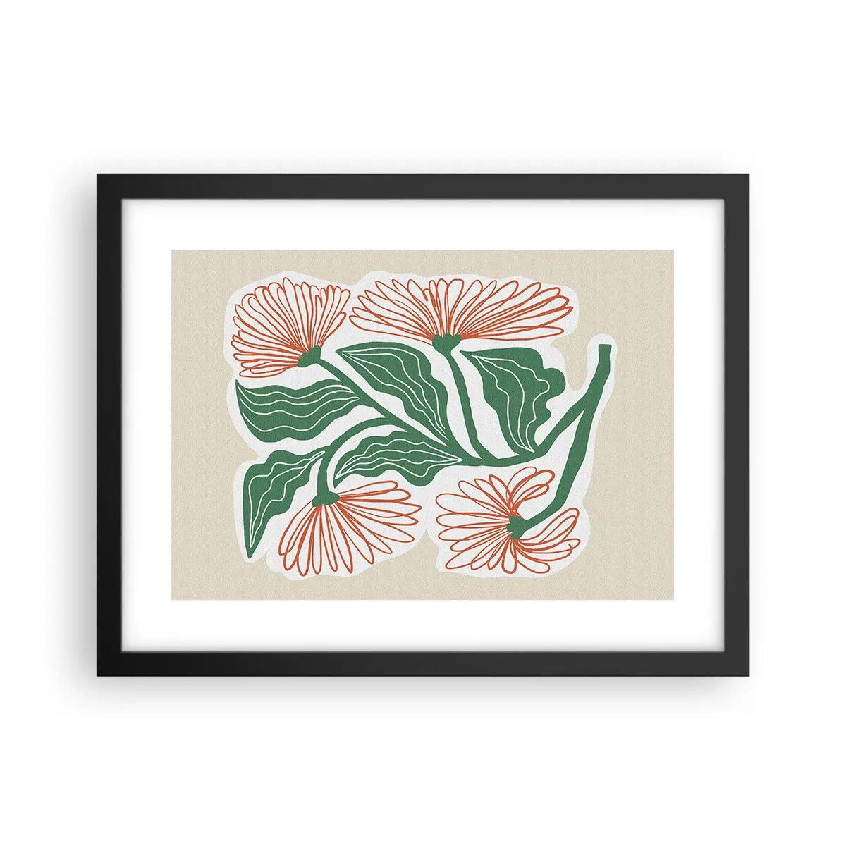 Plagát v čiernom ráme - Ľudové aj moderné - 40x30 cm