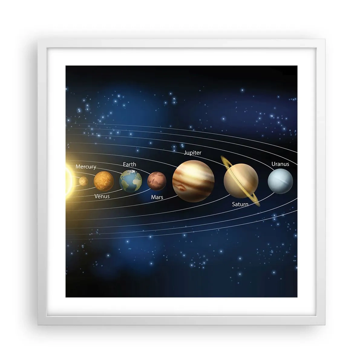 Plagát v bielom ráme - Jedna z desiatich - 50x50 cm